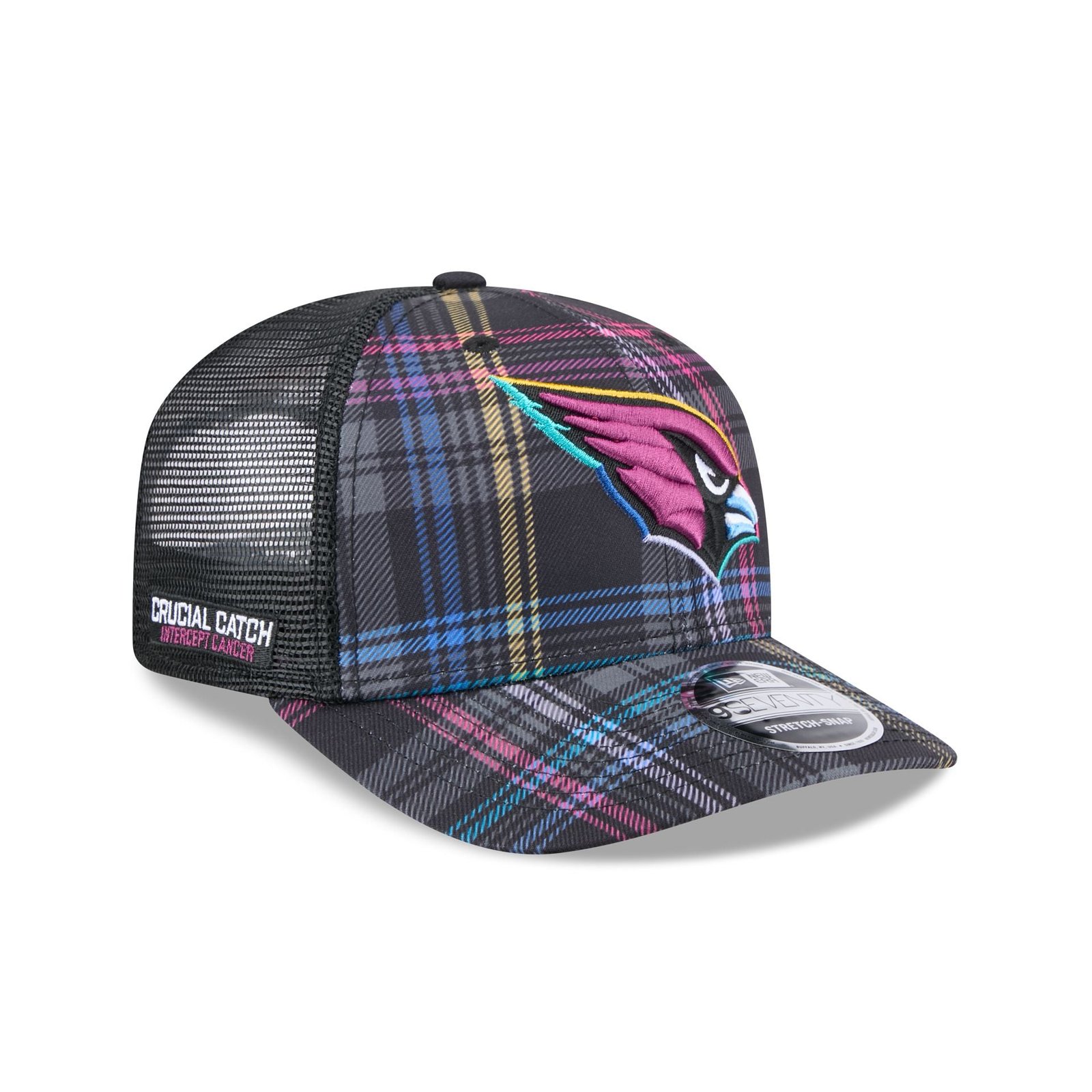 60583641_9SEVENTY_NFL24CC970_ARICAR_XMT_3QR.jpg Arizona Cardinals 2024 Crucial Catch 9SEVENTY Trucker Hat - Image 1